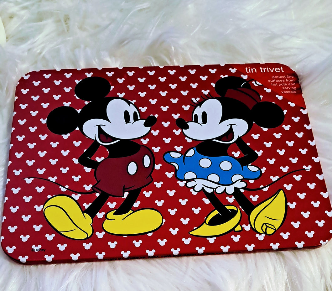 Trivet for hot dishes Mickey and minnie mouse.